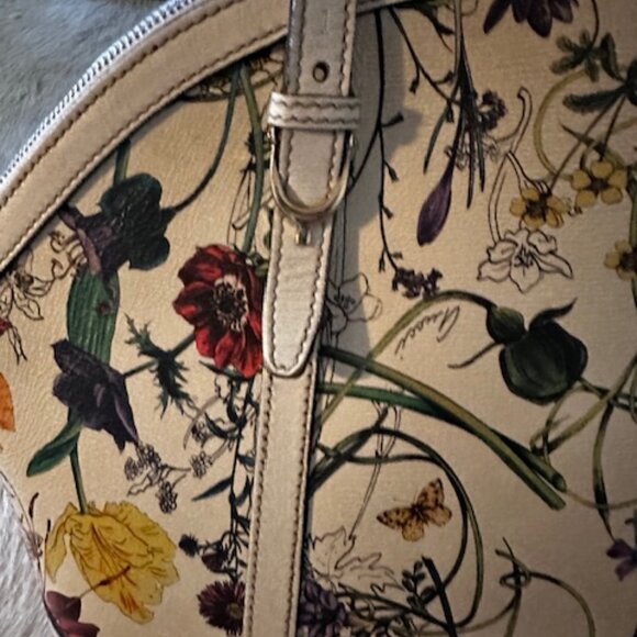 Gucci Flora Nice Coated Canvas Satchel - Picture 4 of 8